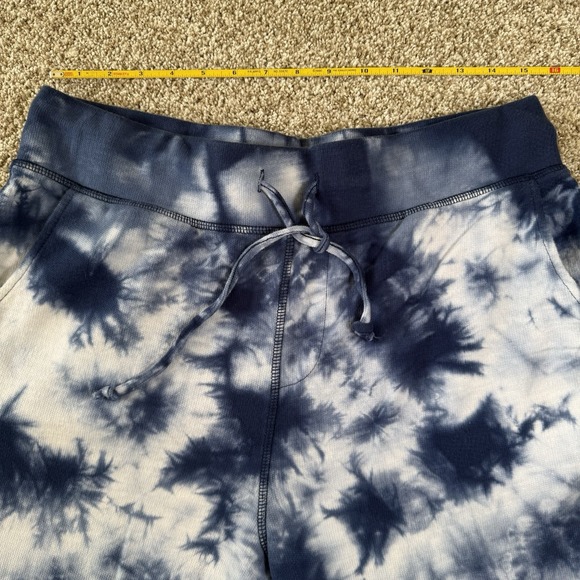 Karen Kane Womens Size L Blue White Tie Die Drawstring Jogger Sweatpants - Picture 7 of 16